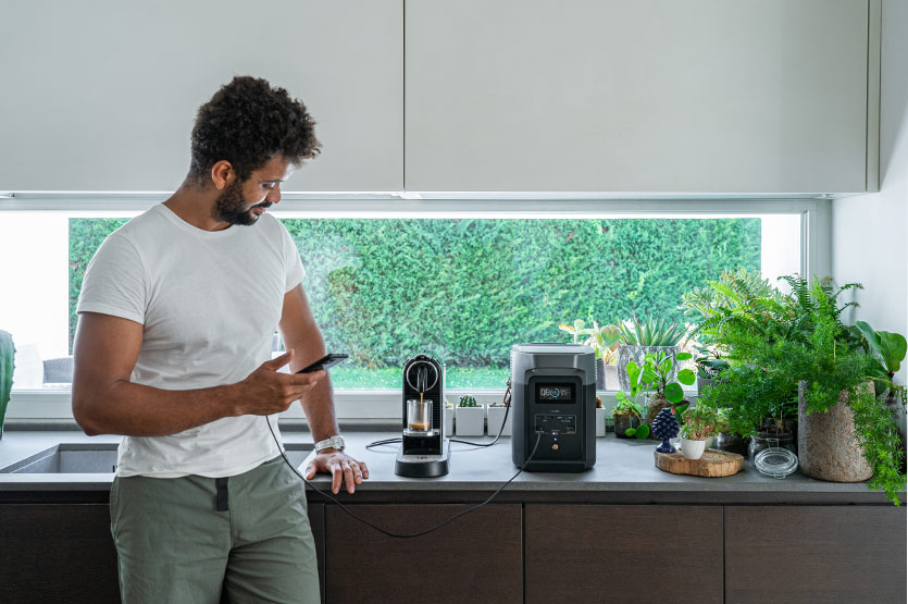 Может ли зарядная станция поддерживать работу кофеварки?