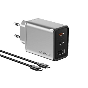 Зарядное устройство EcoFlow RAPID 65 Вт GaN с кабелем 100 Вт